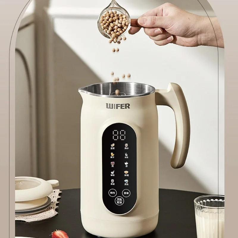Soy Milk Maker - 1,8-Liter-Sojamilchbereiter, elektrischer Entsafter, 12-Stunden-Timer, Reisbrei-Maschine, schnelle