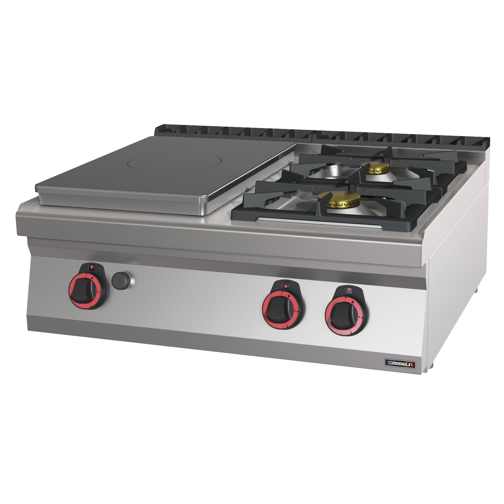 Kitchen Appliances Built In - 80cm Gasherd, 2 Brenner, Edelstahl-Küchenherd, Einbau-Kochfeld,