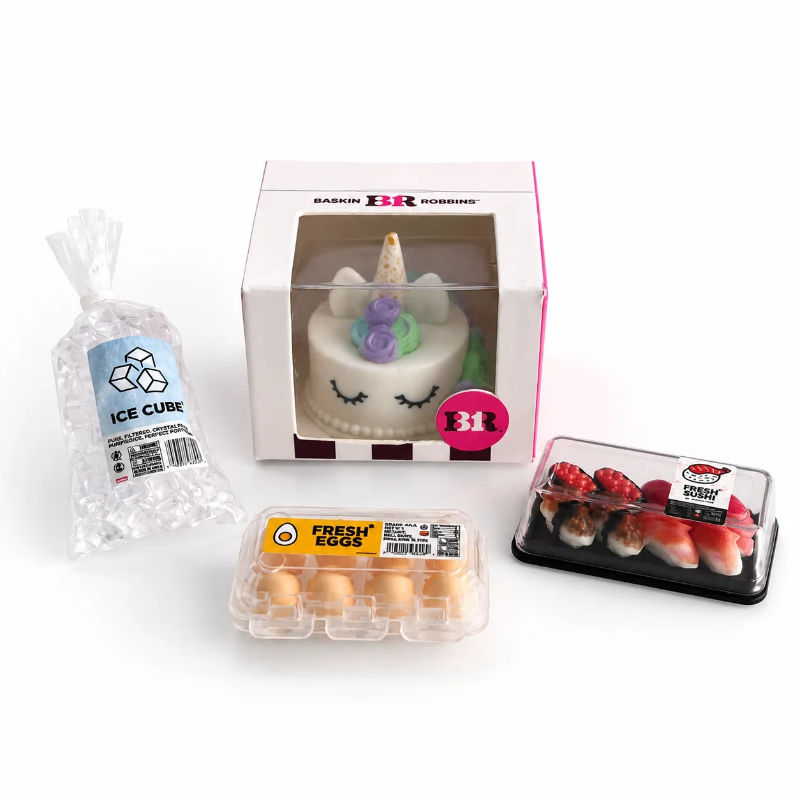 Kitchen Appliances Refrigerators - Miniatur-Sushi-Kuchen zum Ausfüllen des Kühlschranks, Mini-Küchenspielzeug