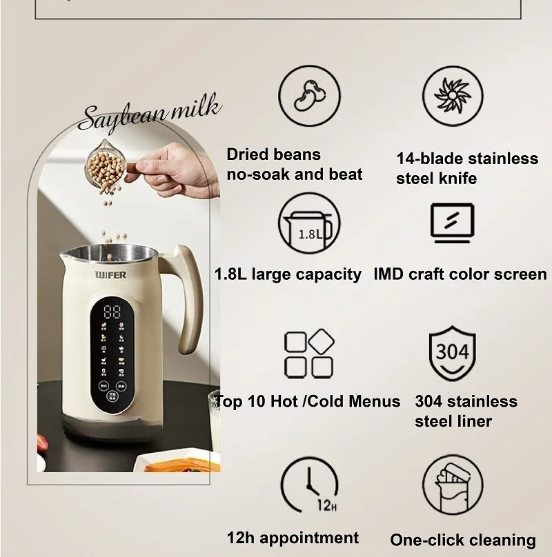 1,8-Liter-Sojamilchbereiter, e – Soy Milk Maker Bewertung und Preis
